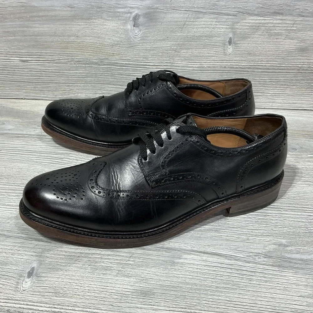 Hoofs & Hides Churchill Windsor England Goodyear Welt Black Dress Shoes Men's 11
